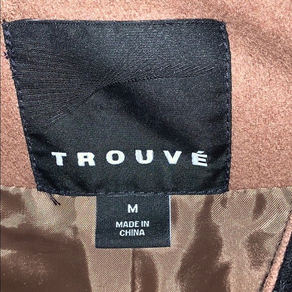 Camel/black cropped wool-blend blazer - Picture 2 of 5